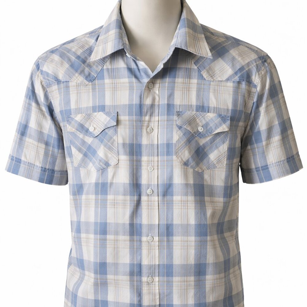 Plains Men’s Plaid Button-Down Shirt – Size XL
